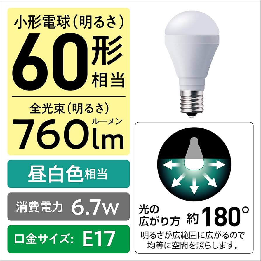 Panasonic LED電球 プレミアX 60形相当 温白色 E17 ヨドバシ.com - パナソニック Panasonic LED電球 プレミアX 60形